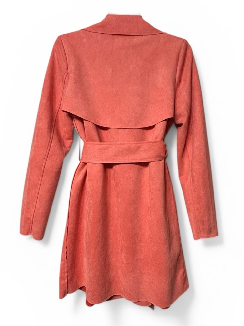 Anthropologie NWOT Solitaire peach trench jacket - Picture 4 of 8